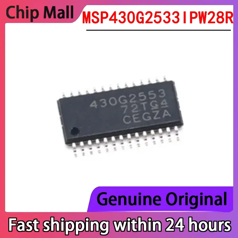 

1 шт. новый MSP430G2533IPW28R шелковая ширма 430G2533 упаковка TSSOP28 микроконтроллер оригинальный