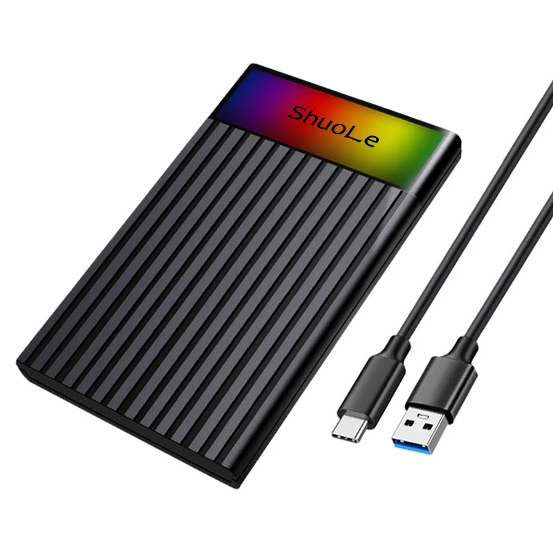Uthai Typ-C tragbare Festplatte Gehäuse Farbverlauf 2,5-Zoll-Laptop externe Sata serielle Festplatte Fall