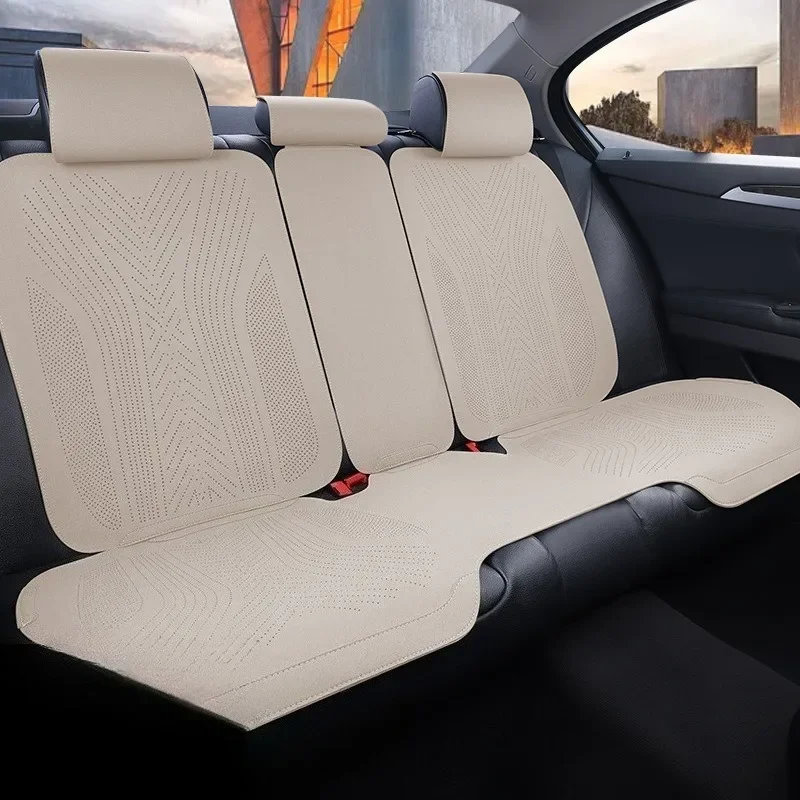 All Seasons Universal Car Seat Protector Mat Suede Car Seat Covers Full Set Auto Accessories Interior Car Seat Protector Cushion