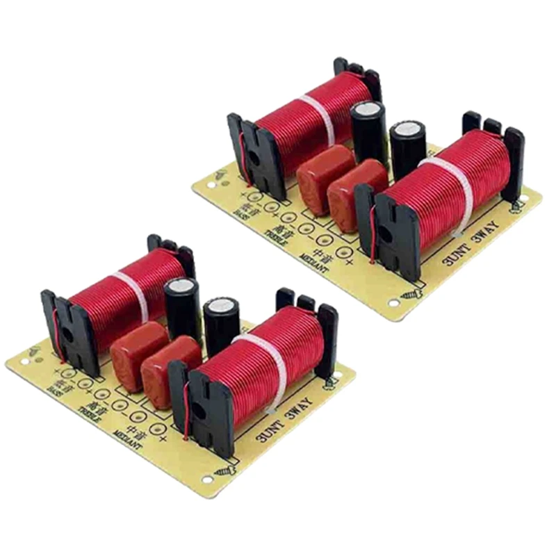 150W Hifi Crossover Filtermodule 3-weg Luidsprekerfrequentiedeler Voor Diy Home Speaker Treble Medium Bass Eenvoudig Te Gebruiken