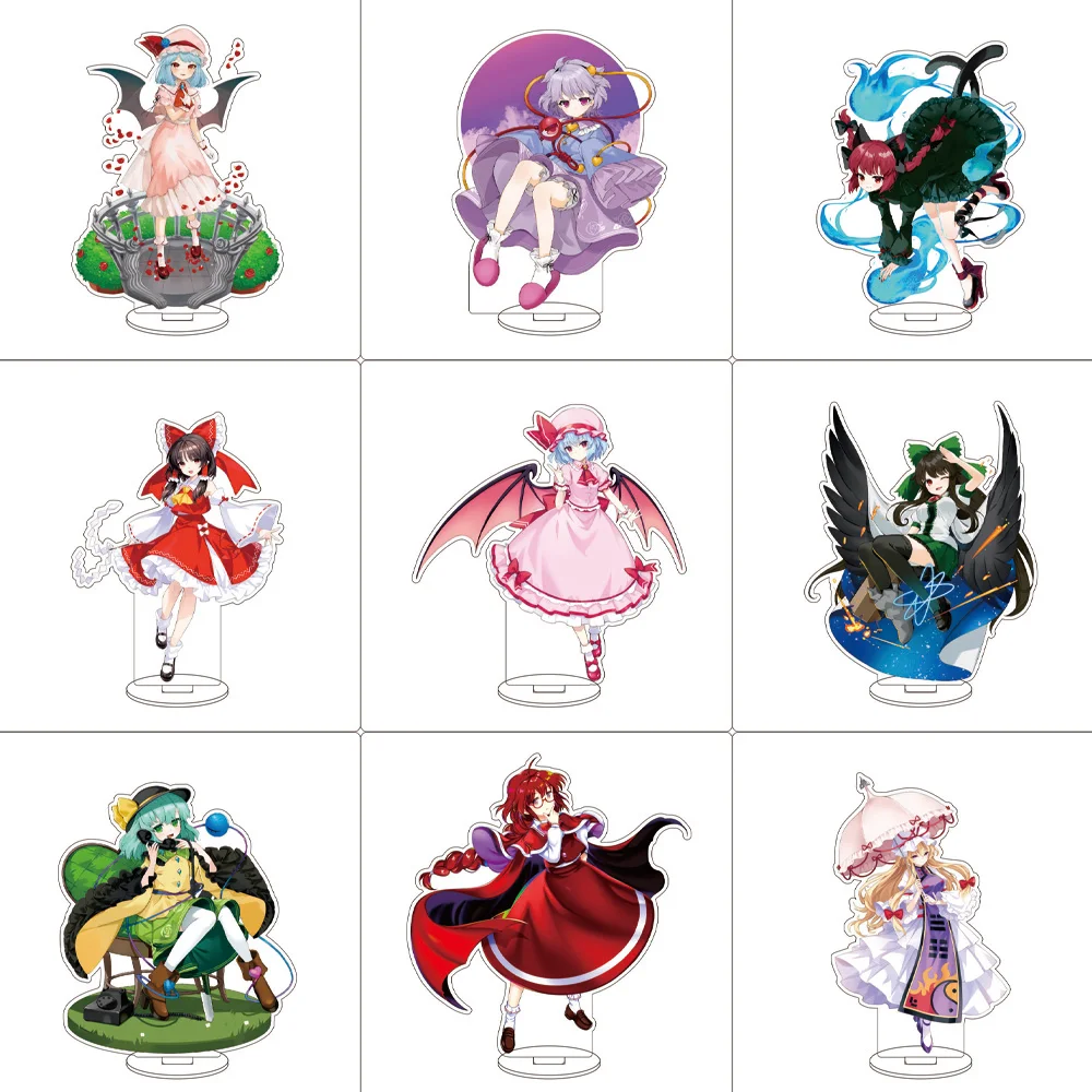 Anime Touhou Project Acrylic Stand Ornaments Izayoi Sakuya Shameimaru Aya Kirisame Marisa Figure Stand Halloween Gifts
