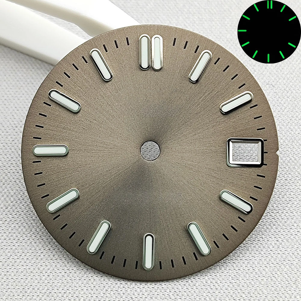 High Quality NH35/NH36 Dial Watch Dial Green Luminous Dial Suitable for NH35 NH36 Movement Watch Accessories Watch Repair S