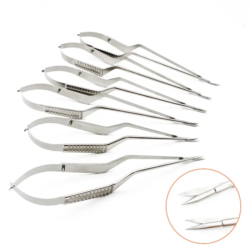 

Stainless Steel Micro Scissors Microsurgical Scissors Instruments 185mm/260mm Microscissors Surgical Instruments