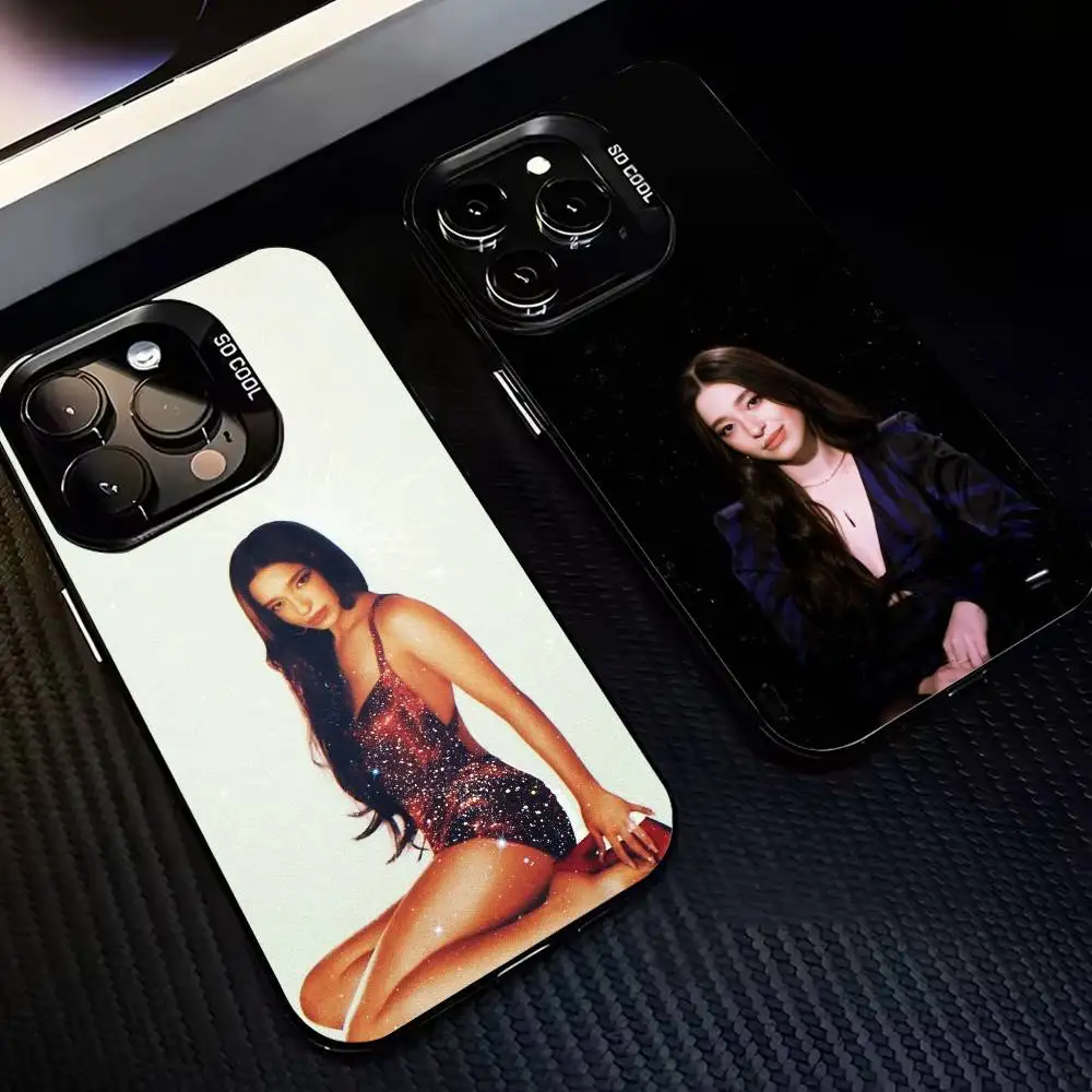 

Rebel Teen Spirit Mikey Madison Phone Case For iPhone17,16,15,14,13,12,11 Plus,Pro Max Black Border Silver Plated Cover