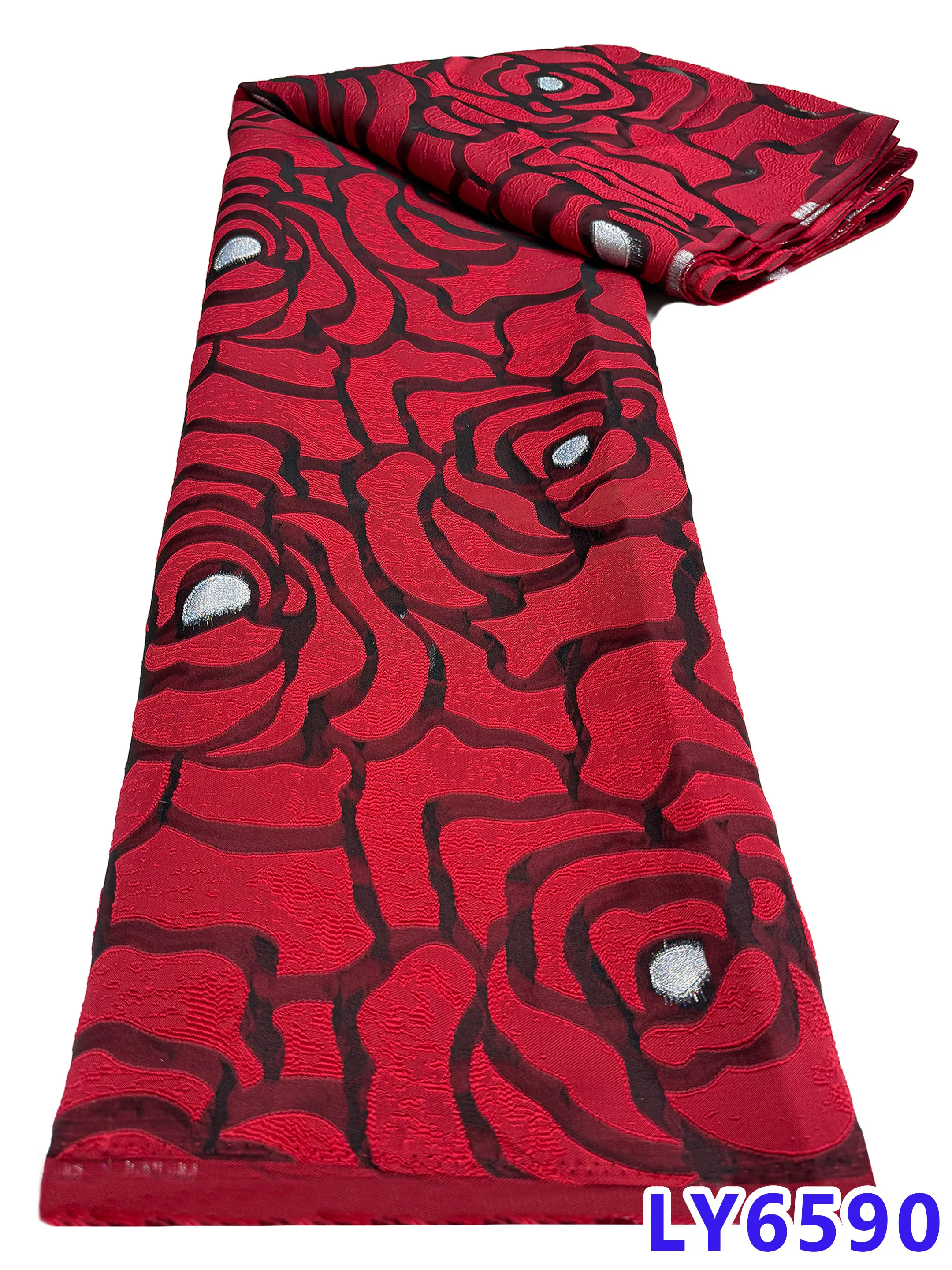 

5 ярдов новейшего дизайна, нигерийская парча, жаккардовая кружевная ткань, французская кружевная ткань, высокое качество, африканская кружевная ткань для шитья вечеринок