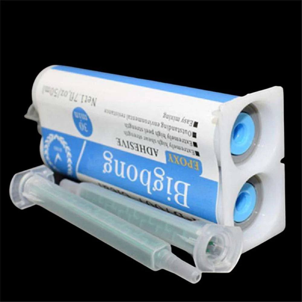 

1:1 50ml Epoxy Resin Clear AB Metal Ceramics Wood Glass Plastic Bonding Curing Time 5-30 Minutes