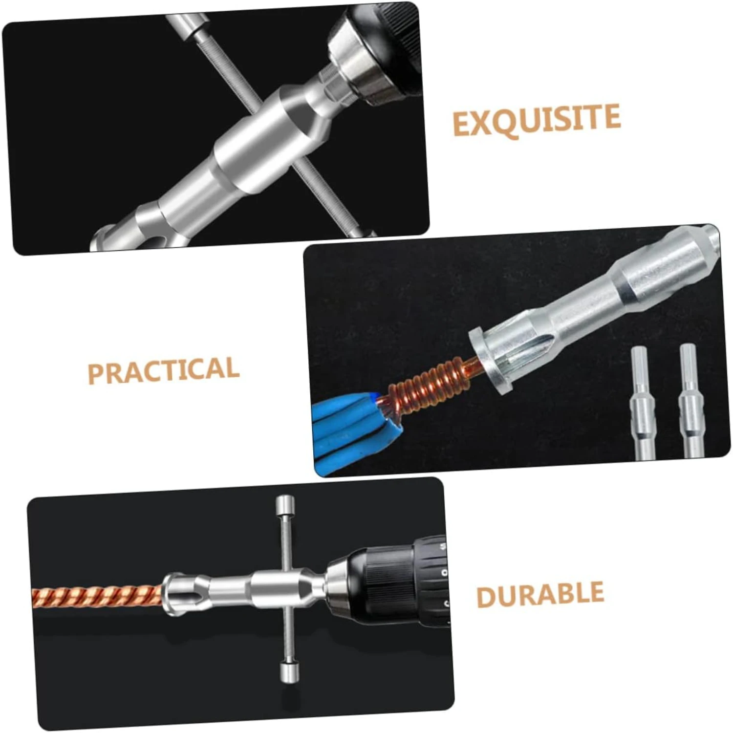 Effortless, efficient, and automatic electrical wiring tools set for easy installation with wire stripping, twisting, strippers,