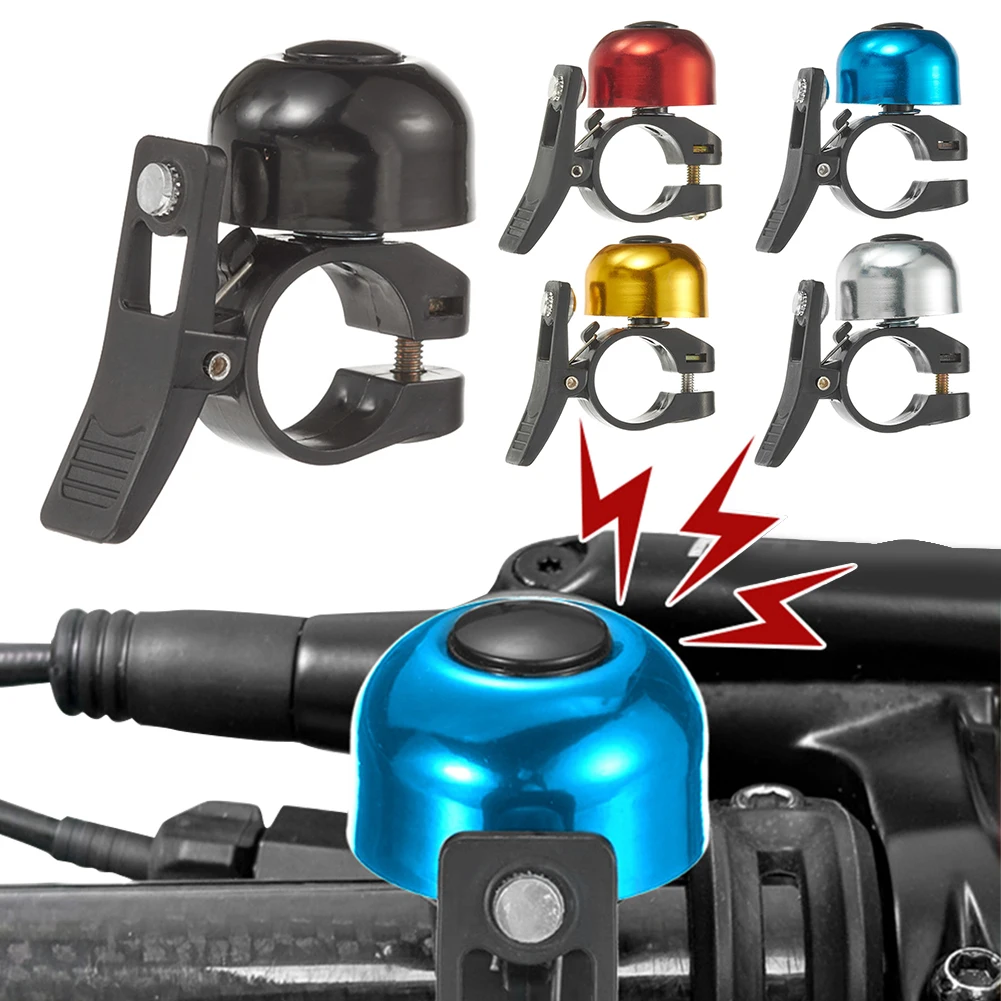 جرس الدراجة من سبائك الألومنيوم، جرس المقود، بوق ركوب الدراجات، جرس دراجة مدمج مقاوم للصدأ للدراجات الجبلية على الطرق