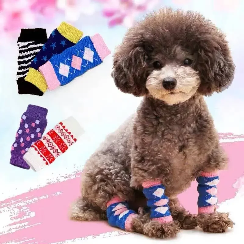 Pet Socks Anti-dirty Leg Covers Leggings Knee Pads Dog Foot Covers Dog Socks Anti-pee Leg Protection Joints