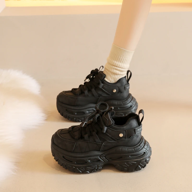 

Thick Soled Dad Shoes, Women's Shoes, Spring Versatile Ins, Trendy, Height Increasing, Sports Sponge Cake Casual Shoes for Women