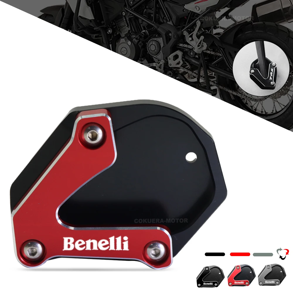 For BENELLI TRK502 TRK 502 trk 502 2020-2022 Motorcycle Kickstand Foot Side Stand Extension Pad Support Plate