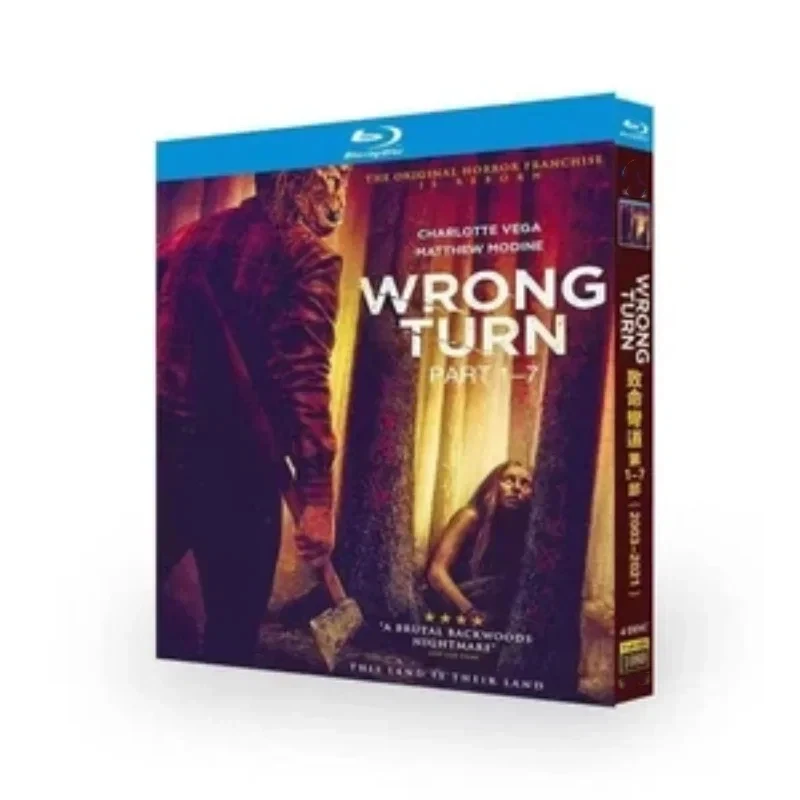 Wrong Turn 1-7 Horror Collection DVD 2003-2021 Complete Series 4-D