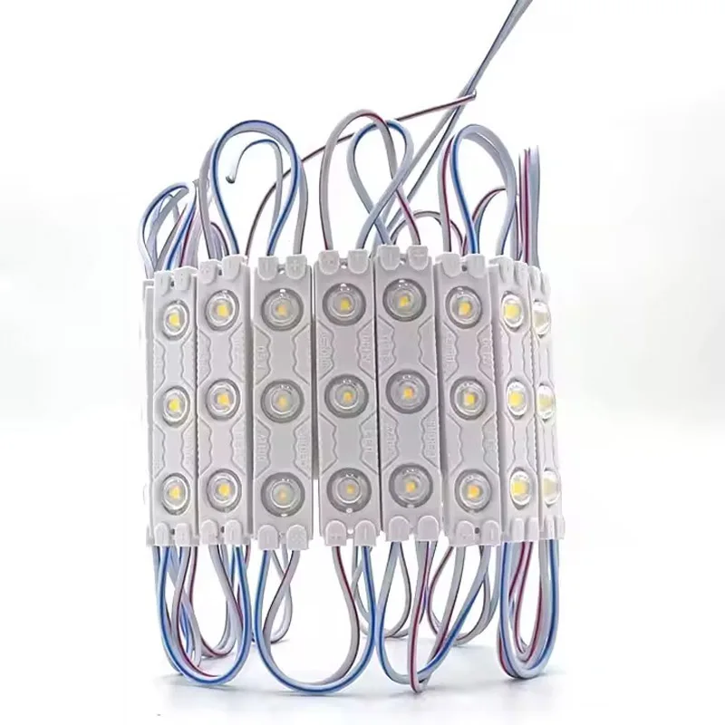 20pcs IP65 Waterproof 3D 3 LED Injection Module AD Lightbox Sign 1.5w 3000k 4000k 4500k 6000k 12000k Red Green Blue Yellow Pink