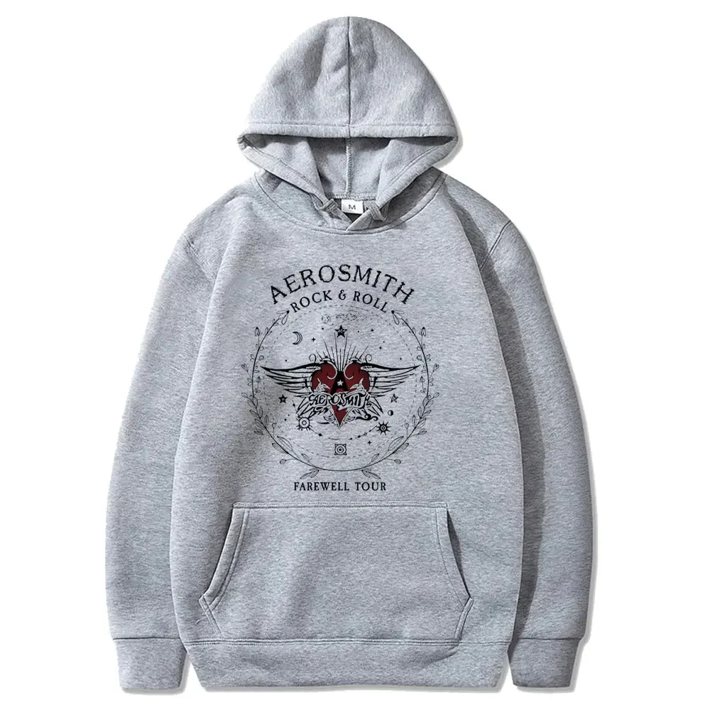 إيروسميث وداع جولة الخريف هوديس وداع جولة هارد روك رياضية عادية فضفاض ريترو قميص الخيال الملابس Y2K للجنسين #2