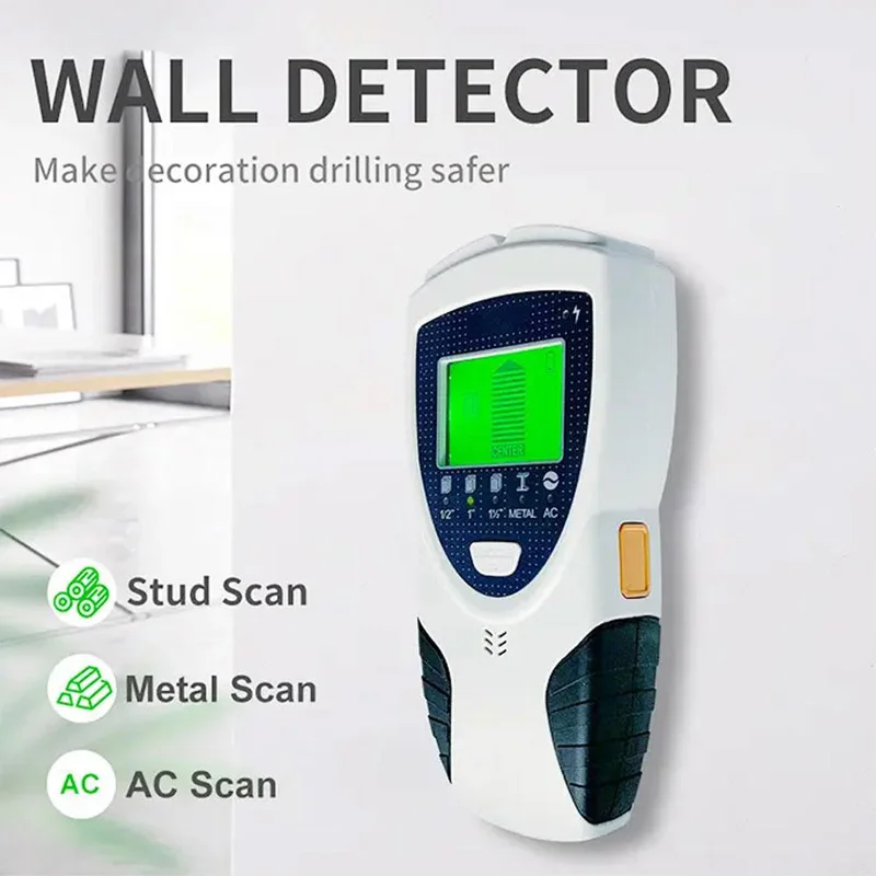 

SH301 Pipe Finder Wall Detector Wall Stud Finder Sensor Hidden Line Finding Backlit AC Wood Metal Finder Cable Wires Tracker