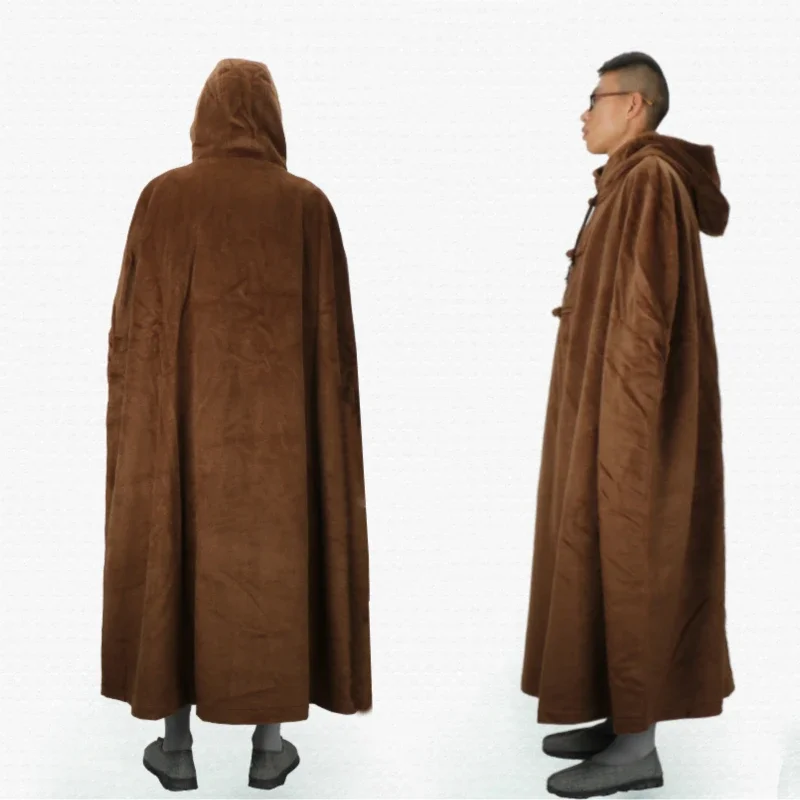 Zen Meditation Clothing Lay Buddhist Monk Robes Chinese Cloak Men Hooded Meditation Cushion Women Shaolin Monk Costume Unisex