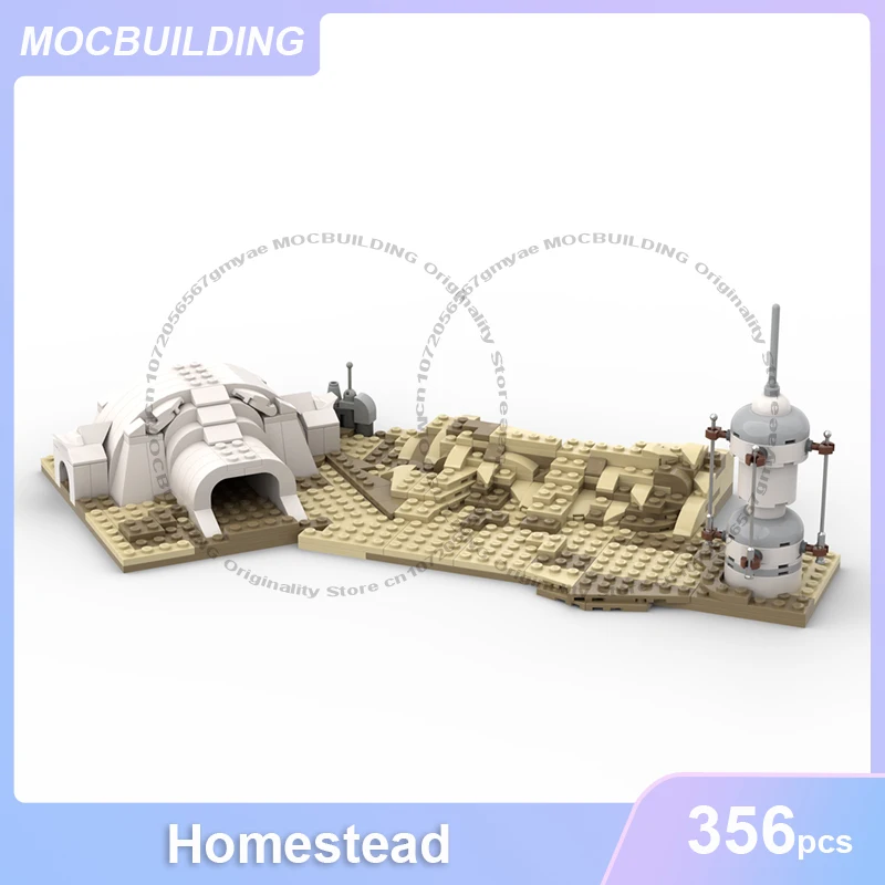 

Homestead Model MOC Building Blocks DIY Assemble Bricks Achitecture Display Collection Creative Educational Toys Gifts 356PCS