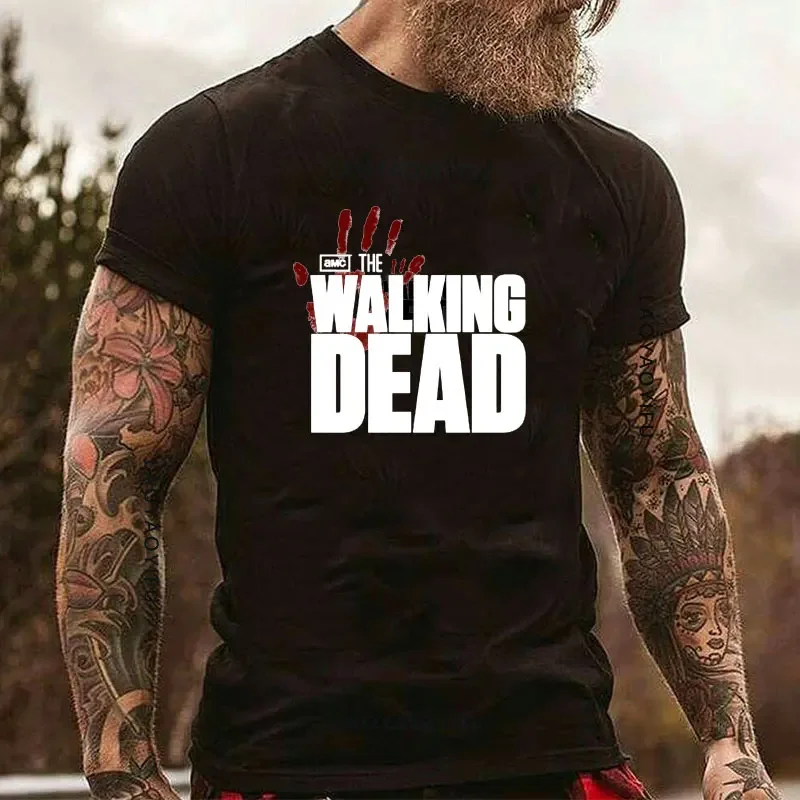 Summer The Walking Dead Unisex T-Shirts TV Movie Fashion Negan Lucille I Am Negan Graphic Tees 90s Harajuku O-neck Man T Shirts