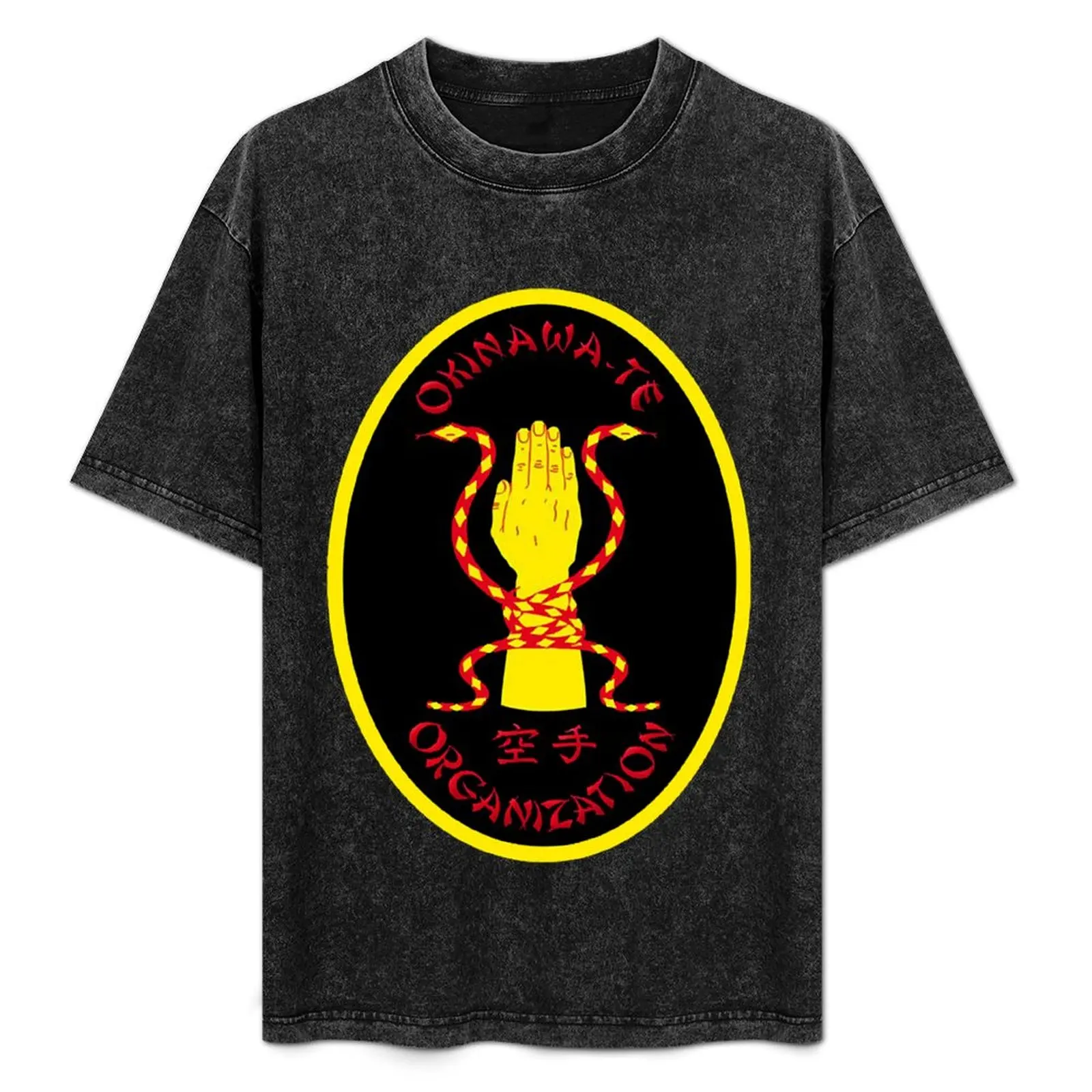 Okinawa Te Karate T-Shirt Retro Graphic Print T-Shirt