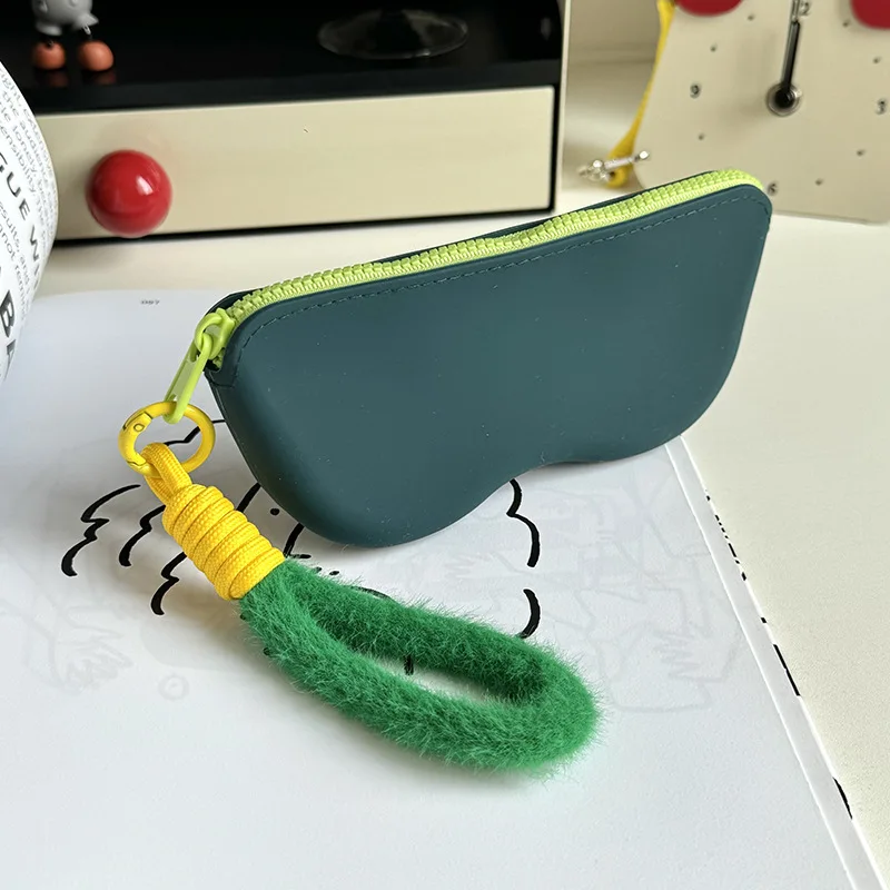 

Fashion Waterproof Silicone Glasses Bag Portable Dustproof Coin Purse Sunglasses Protective Cover Gifts