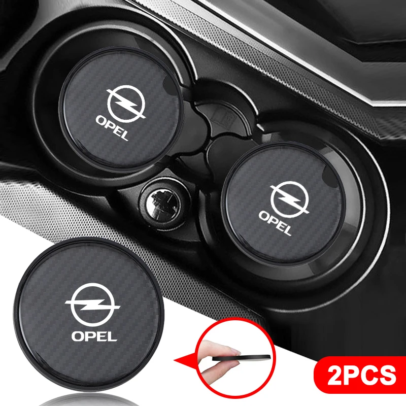 سيارة مسند للكوب الماء عدم الانزلاق كوستر المشروبات حصيرة لأوبل أسترا G H J K F كورسا D زافيرا B إنسيجنيا موكا ريجال اكسسوارات السيارات #2