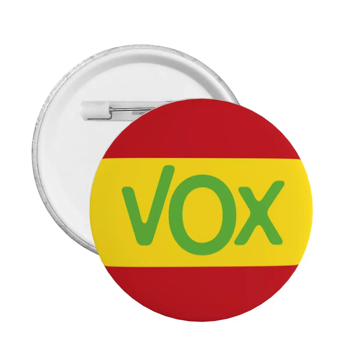 Spain Vox Logo Flag Soft Button Pin Custom Funny Spanish Political Party Pinback Badge Brooch Girlfriend Gift