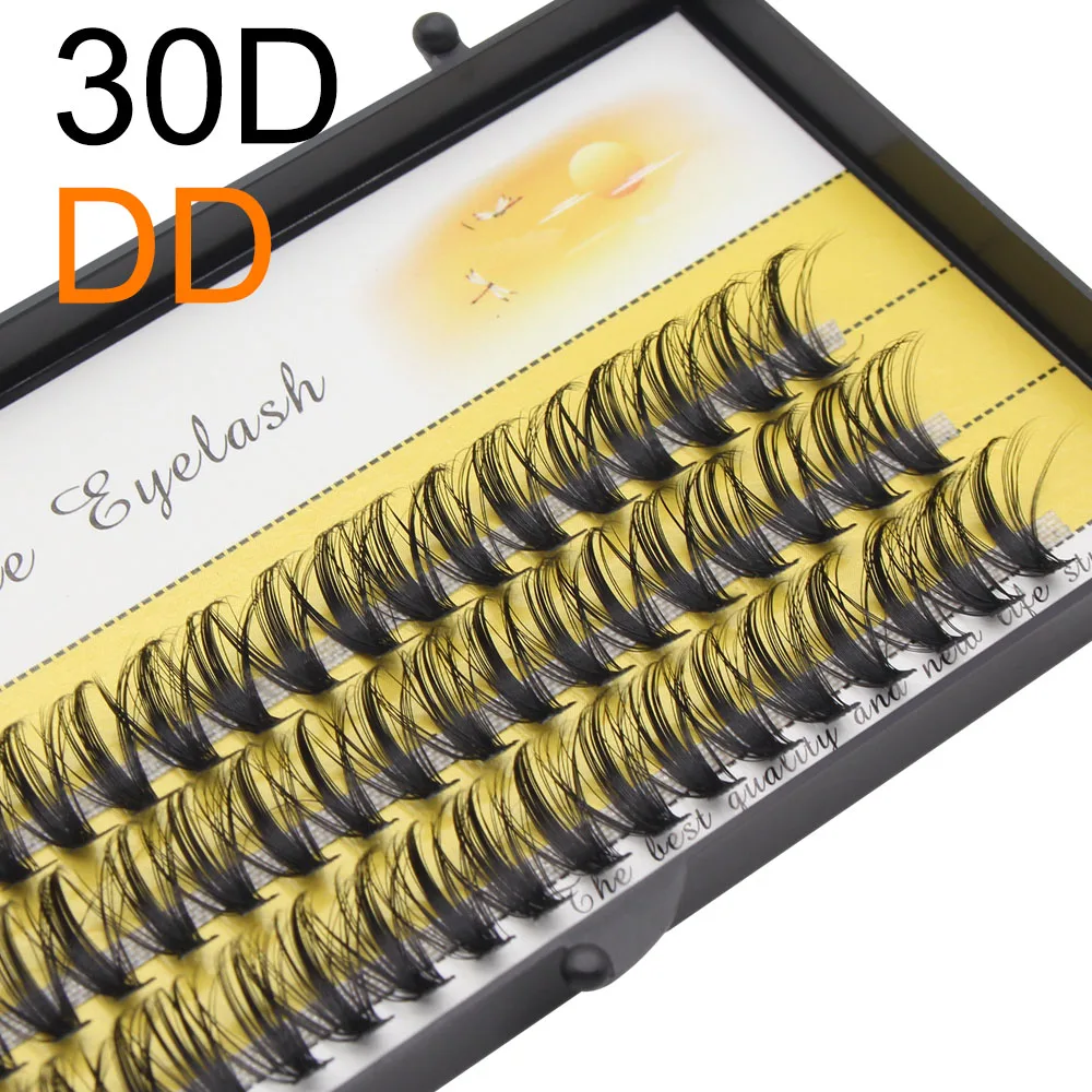 Wholesale 10D/20D/30D Lashes Cluster Eyelash Extension Faux Bunche Individual Makeup Cilias Natural Long Black 3D Volume Effect