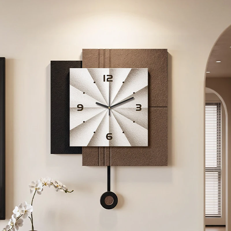 Creative Wall Clock Silent Living Room Hanging Clocks Bedroom Entrance Hall Minimalist Wall Watches Home Decoration Accessories