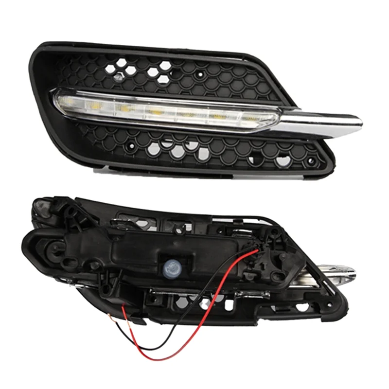 

AU28-Автомобильная решетка передней противотуманной фары сотовая с противотуманными фарами для Mercedes Benz C-Class W204 2008-2010 A2048850353 A2048850253