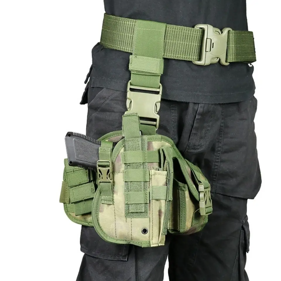Multi-functional Combined Leg Cover Waist Bag Men's Camouflage Bags for Military Enthusiasts