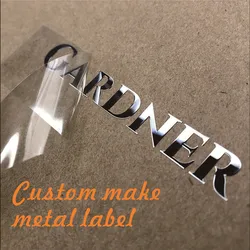 Transferência de Prata personalizado 3D Etiqueta, Logotipo do Metal, DIY Etiqueta Personalizada Decalque, Nome À Prova D' Água, Auto-Adesivo Marca Holografia Folha, UV