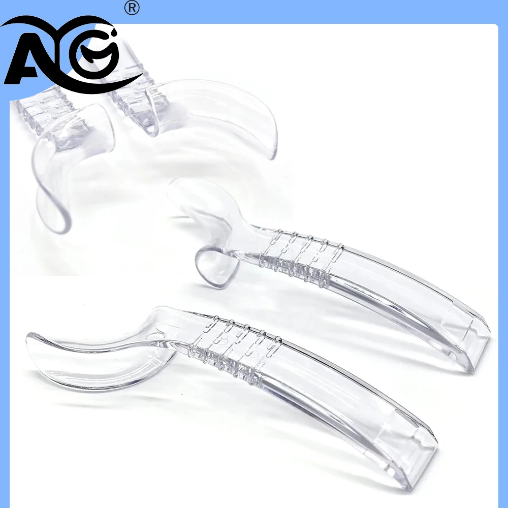 AG Dental Intraoral Cheek Retractor Half-Lip Retractor Unilateral Lip Retractors for Adults Oral Care Tool Left+Right Large Size