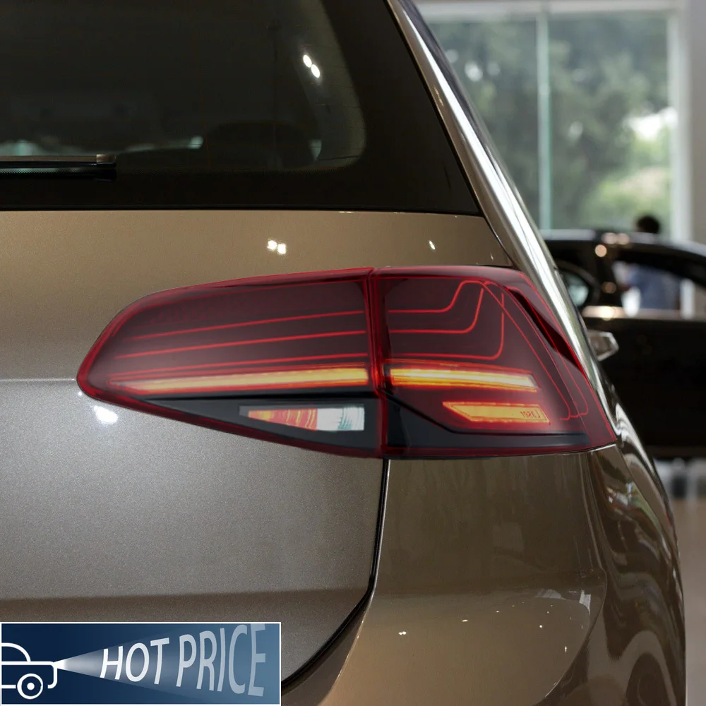 مصابيح خلفية للسيارة للجولف 7 2014-2021 Led مجموعة الضوء الخلفي التلقائي ترقية عالية الجودة G20 نمط أدوات الضوء الخلفي بالليزر الملحقات