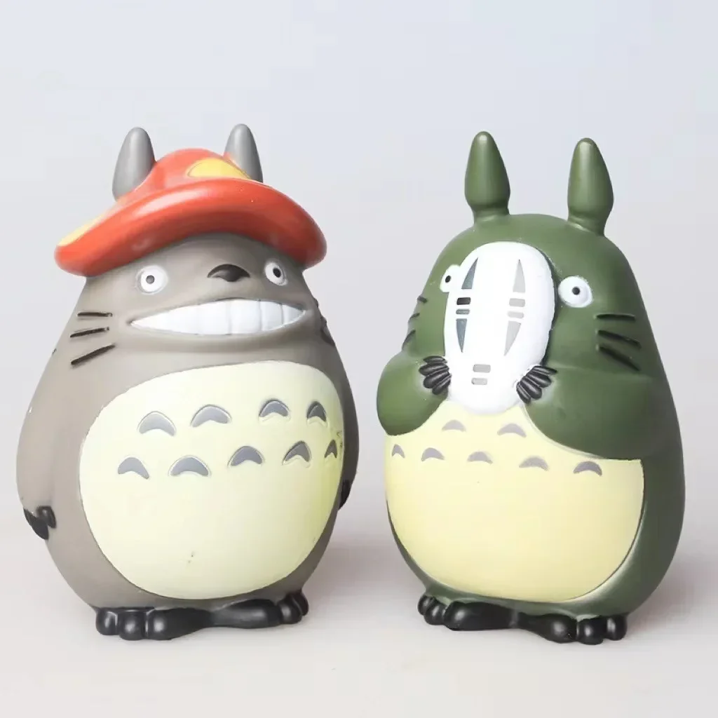 Kawaii Cartoon Totoro figure Mini Ornaments Anime Toys Sculpture Creative Micro Landscape Ornaments Hand Made Doll Car Toy Gift