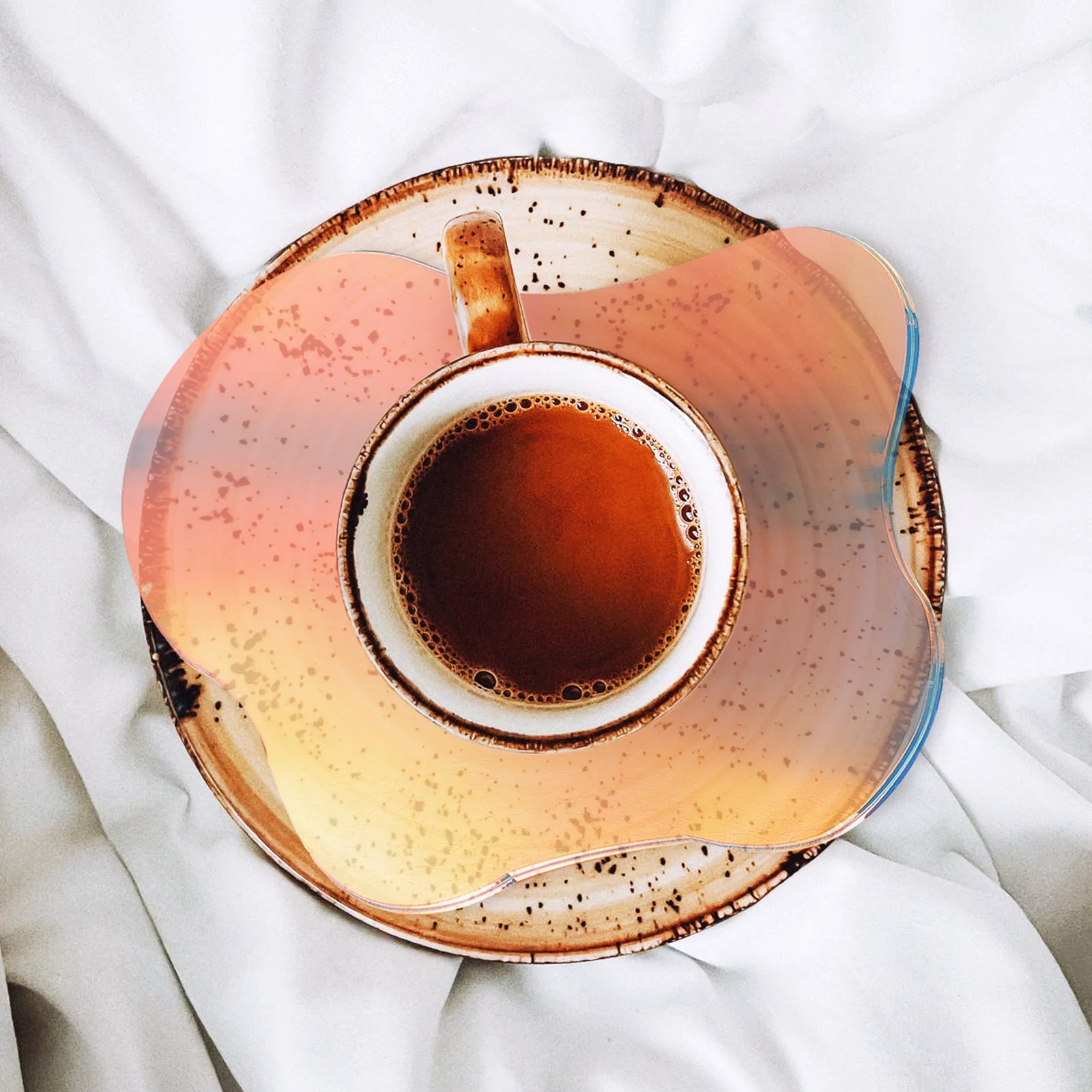 

Acrylic Coaster Decorative Plate Irregular Design Long Life Party Decoration Creative Photography Prop Dining Table