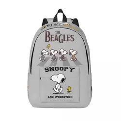 Fun Design Snoopy Cartoon Backpack for School Student Peanuts Bookbag Boy Girl Kids Daypack Hiking