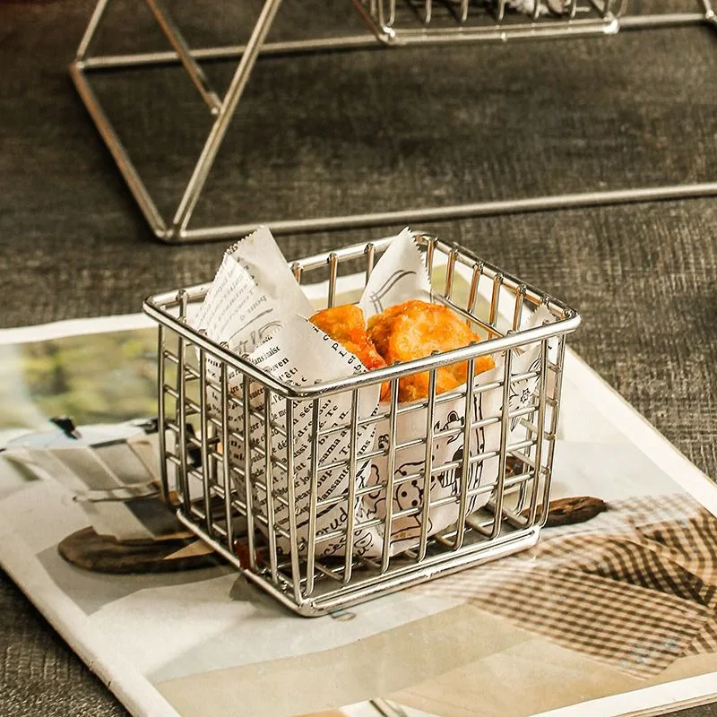 Stainless steel Ferris wheel rotating snack rack, food display rack, fried chicken nugget snack rack, afternoon tea potato chips