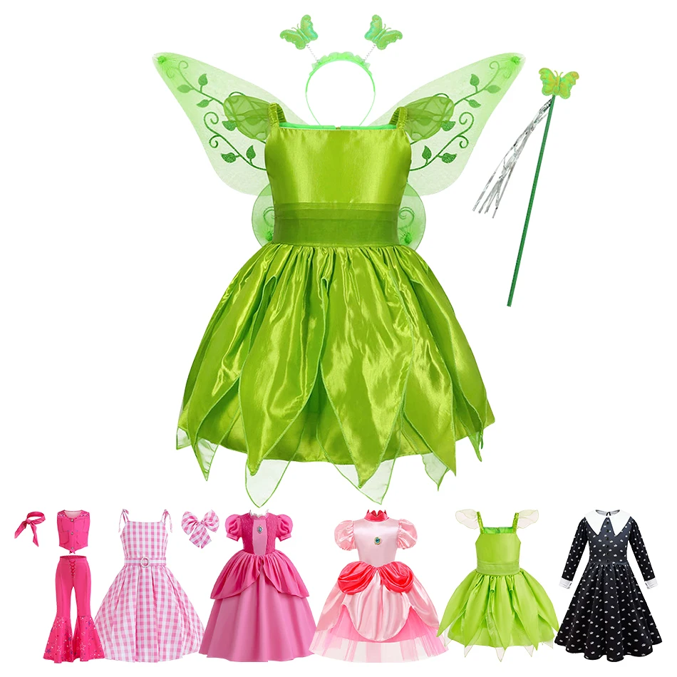 Kids Princess Dress Up Little Girls Halloween Christmas Carnival Luxury Clothing Kids Stage Performance Party Cosplay Dresses