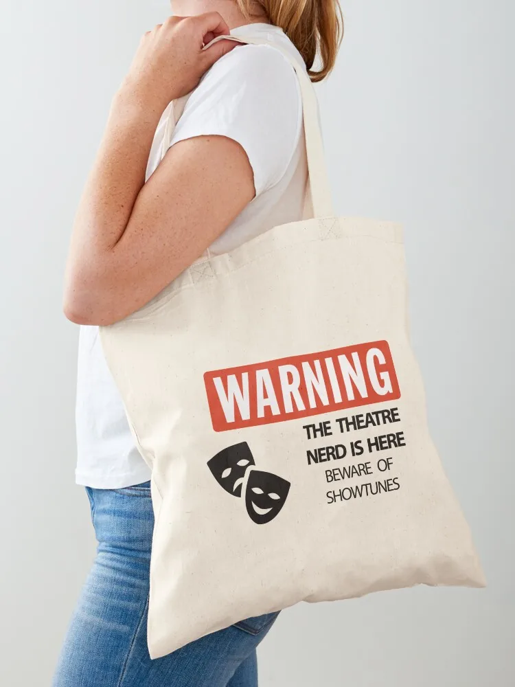 

WARNING Theatre Nerd Tote Bag canvas shopping bag Cloth bag shoping eco pack