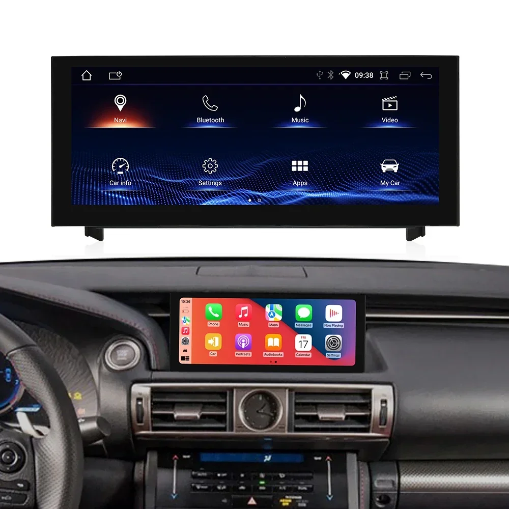 Factory 10.25  Android 13 Car  Auto Carplay Navigation Screen Dvd Player  For Lexus Is 200 250 300 350 200T 300H 2011-2019