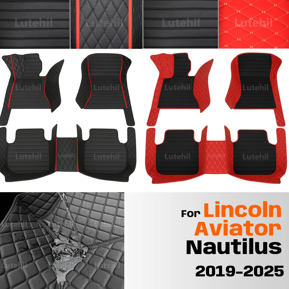 

For Lincoln Aviator Nautilus 2019-2025 Custom Car Floor Mat Automobile Carpet Cover Interior Accessories Protective 2024 2023