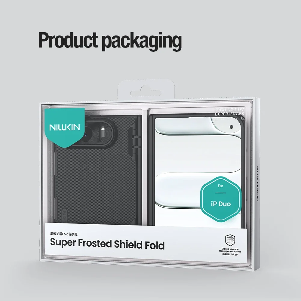 NILLKIN For iPhone Duo For MagSafe Case Super Frosted Shield Fold Magnetic Case Shockproof Folding Back Cover For iPhone Duo