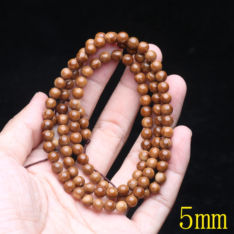 Natural Palm Fruit Kuka Natural Color Bulk Space Bead DIY Jewelry Making 8mm10mm Round Bead Decoration Crafts