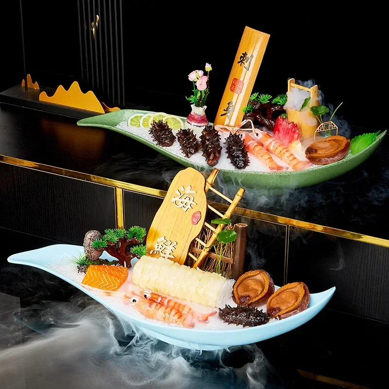 Seafood Zizao Large Salmon Special  High-end Japanese Seafood Plate Sashimi