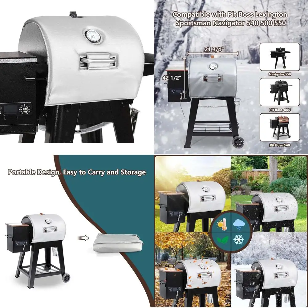 

Изоляционные чехлы для грилей и коптилен Sportsman Navigator - идеально подходят для зимнего приготовления пищи и экономии пеллет.