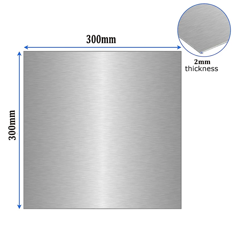 Plaque Plate en Aluminium, Épaisseur de 0,1 à 10mm, Cadre de Découpe Laser, Matériel de Bricolage, 1 Pièce