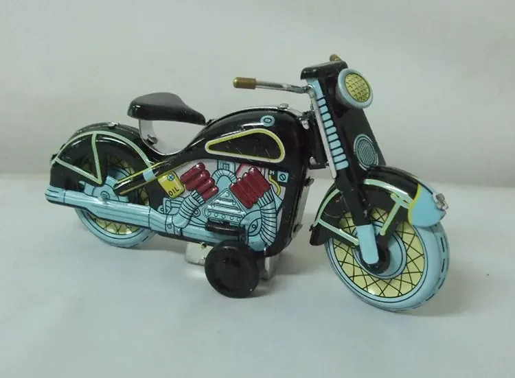 [Grappig] Collectie voor volwassenen Retro Opwindspeelgoed Metaalblik Het motorfietsmodel Mechanisch speelgoed Uurwerk speelgoedfiguren model kindercadeau