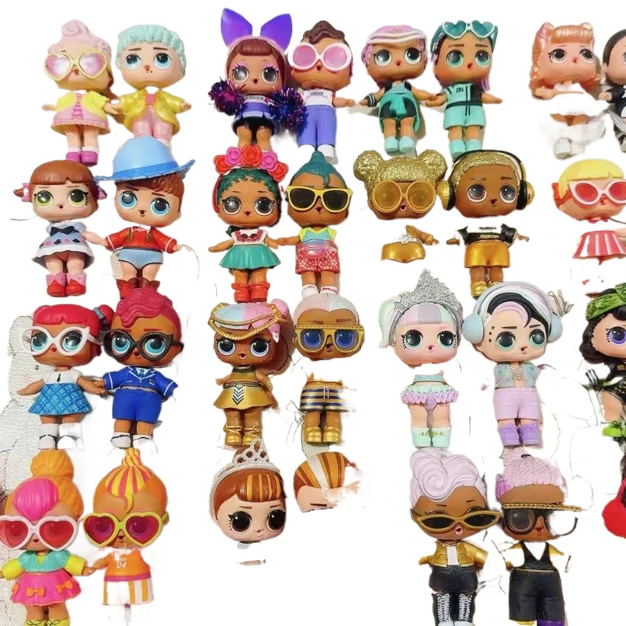 

Набор из 2 предметов L.O.L.SURPRISE, слепая коробка, куклы, случайный набор для пересадки волос, кукла с одеждой, обувь, детская бутылочка, очки, игровой дом, подарки