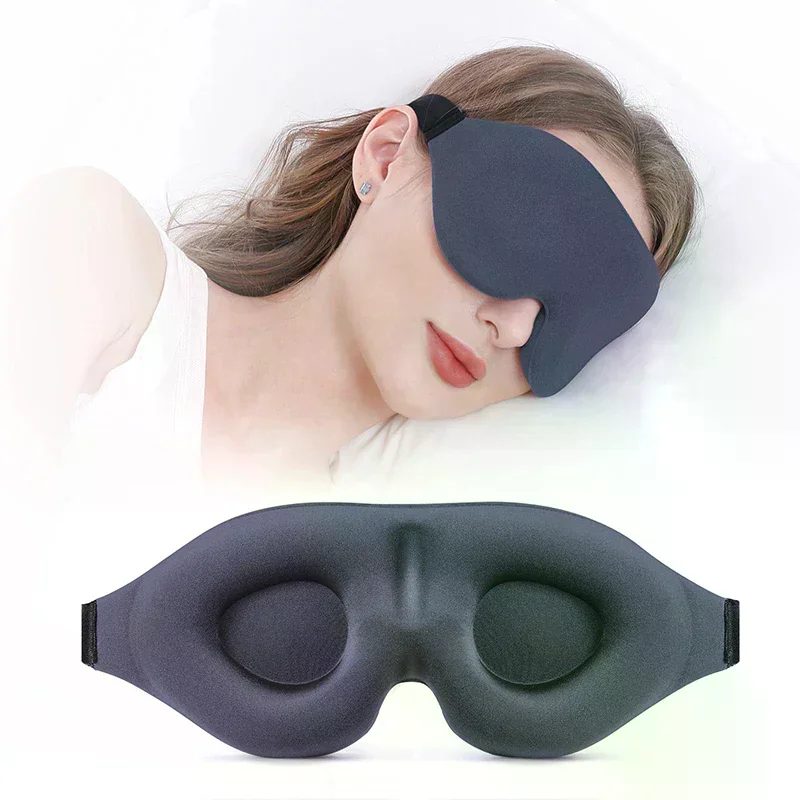 3D Sleeping Eye Mask Blindfold For Unisex Soft Tiredness Relief Eye Cover Natural Sleeping Blind Eye Patch Skin Care Tool