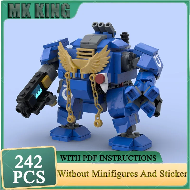 

Moc Hammer Battle Mech Building Bricks Space Marine Corps Blood Angel Technology Popular Games Model Modular Blocks Gift DIY Toy